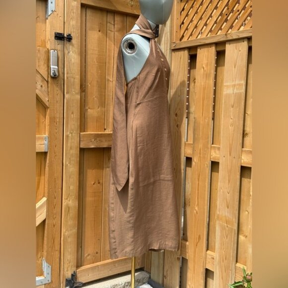 🆕 CULT GAIA 🧿 NWOT Romia Button-Detail Dress, Affogato Brown - Sz M - Picture 11 of 16